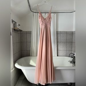Lulu’s Blush Bridesmaid Dress
